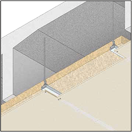 PROTEZIONE DI TEGOLI IN CA E CAP CON CONTROSOFFITTO IN ADERENZA